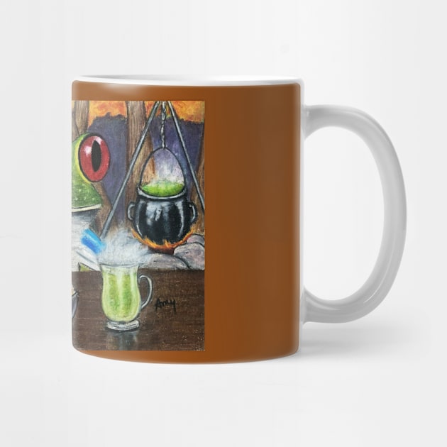 "Witch's Brew" - Frogs After Five collection by GardenPartyArt